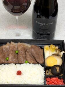 すき焼とピノノワールのペアリング